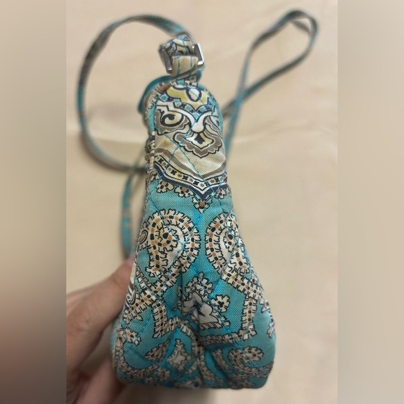 Vera Bradley‎ Frannie Turquoise Crossbody Bag with Paisley Design - Picture 15 of 16